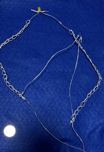 Tried crocheting with thin wire to create a parallel circuit, which worked out even if the loops were very wide.