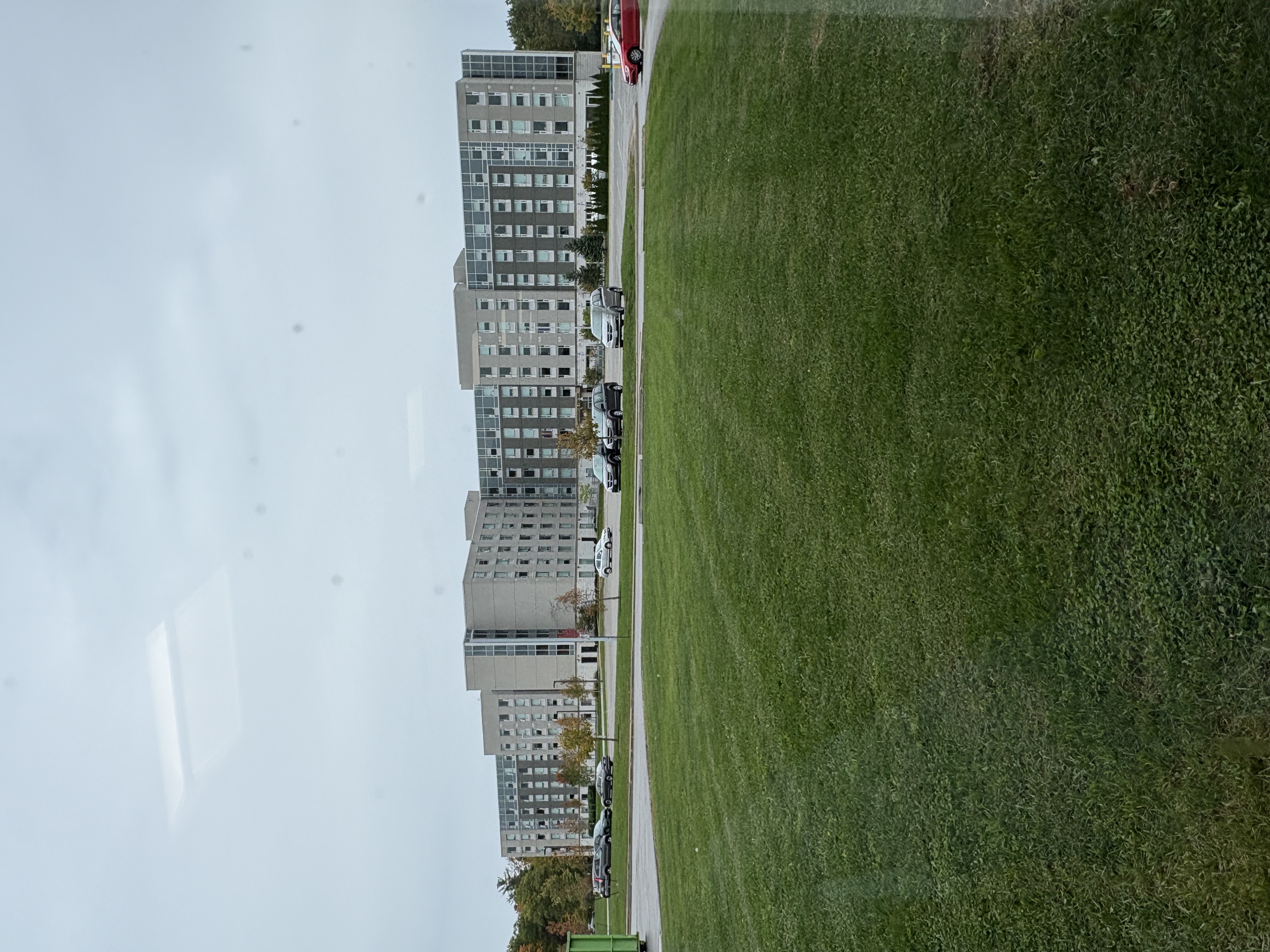 This is residence number two. Students that live far away from campus live in residence to avoid commuting and to have a first year experience.